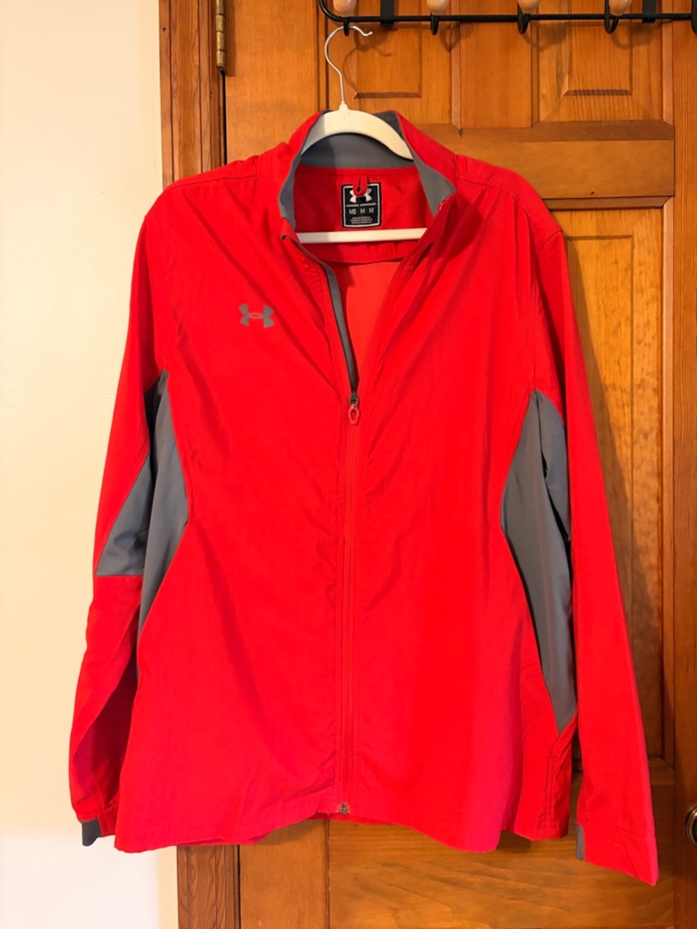 Under Armour Red Jacket with Gray Trim